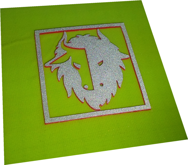 3D Water-Based  Reflective Heat Transfer Label